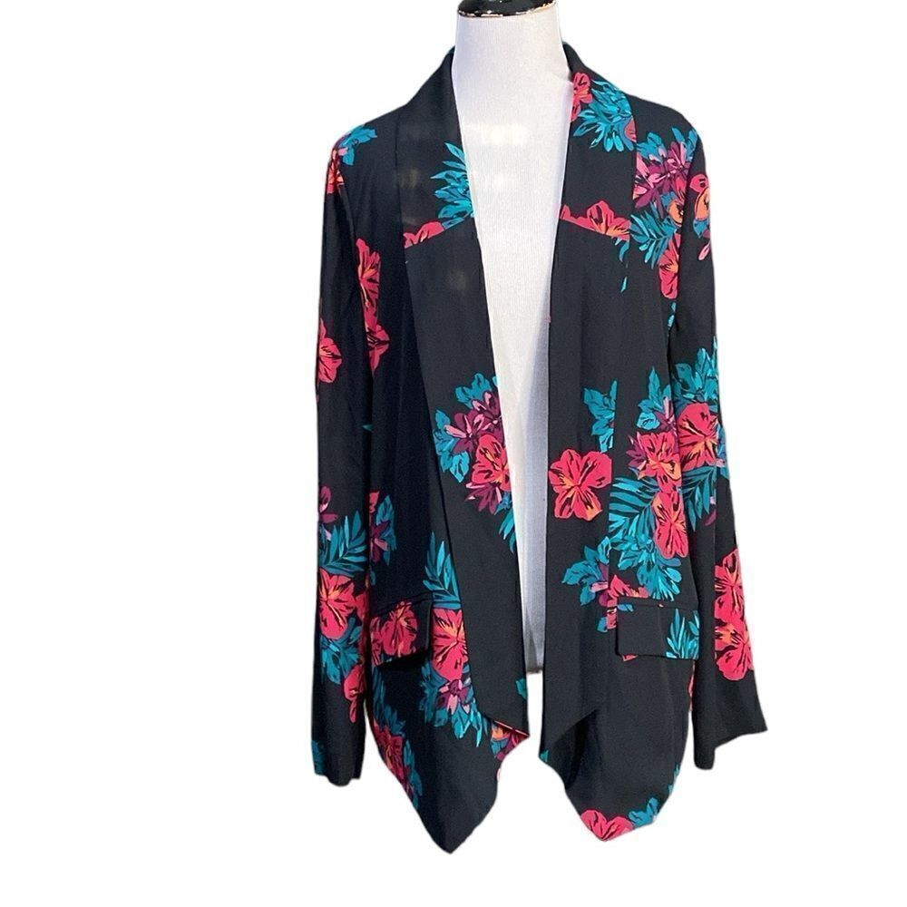 GNW Open Front Softshell Blazer Floral Great Northwest